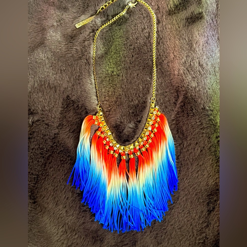 Vibrant tassel Necklace